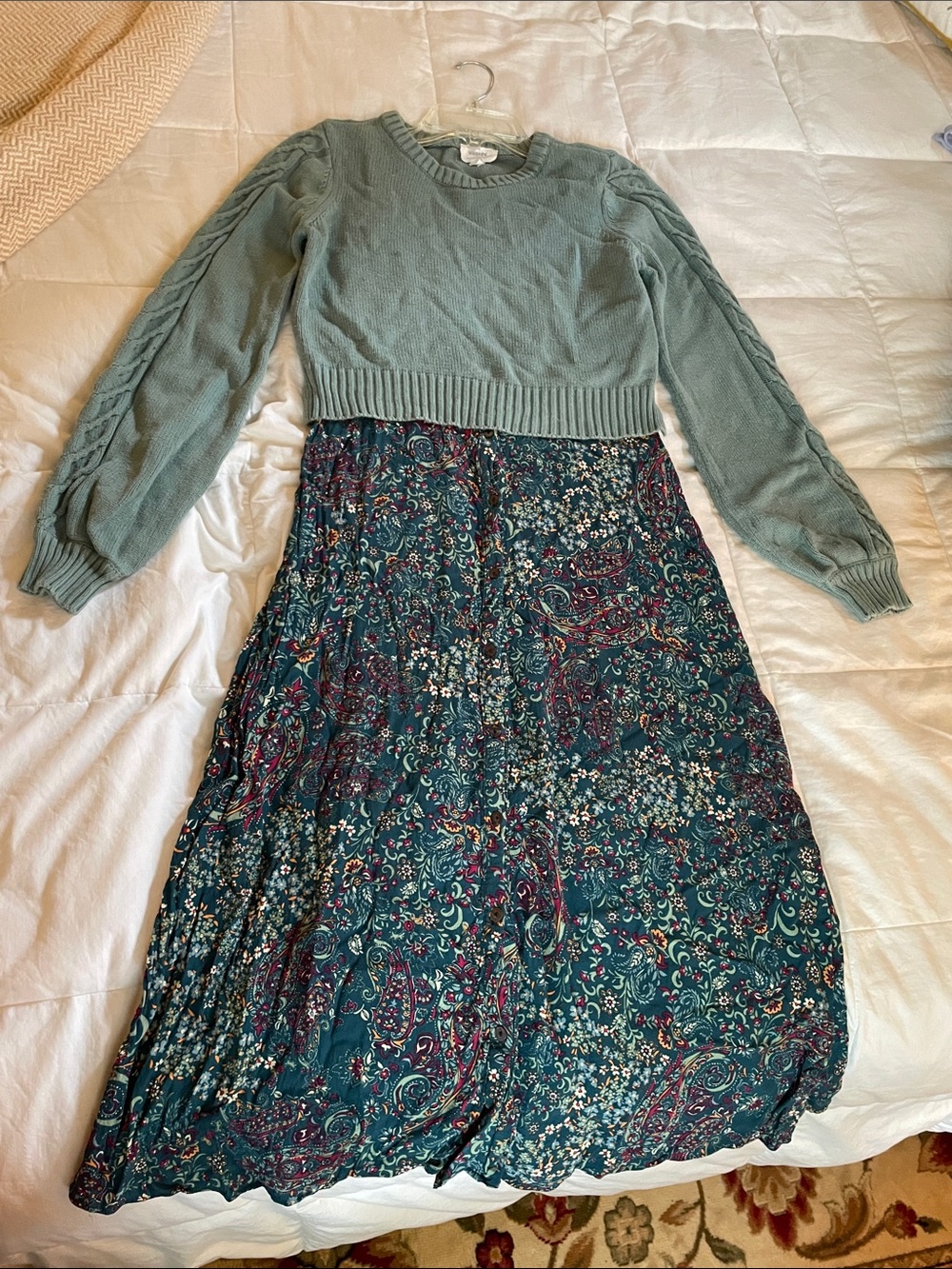 Seraphine Paisley 2 in 1 Maternity and Nursing Dress
